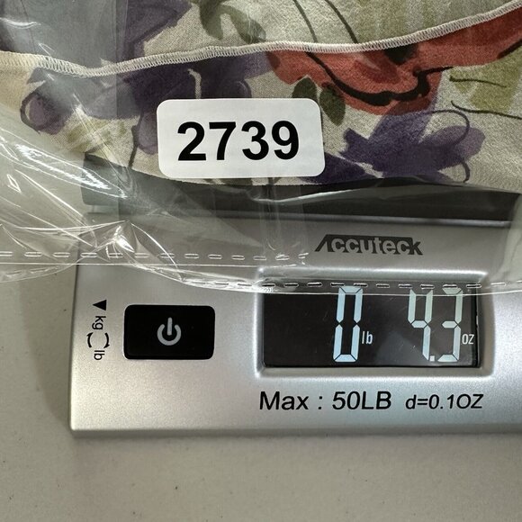 Nine West Silk Y2K Floral V-Neck Flowy Blouse Top Size 10 Green Cream Fairycore - Picture 13 of 13